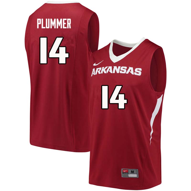 Men #14 JT Plummer Arkansas Razorback College Basketball Jerseys Sale-Cardinal